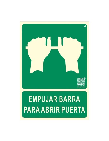 Comprar IMPLASER EV309N-A4 Señal salida de empujar para abrir 29,7x21cm EV309N-A4