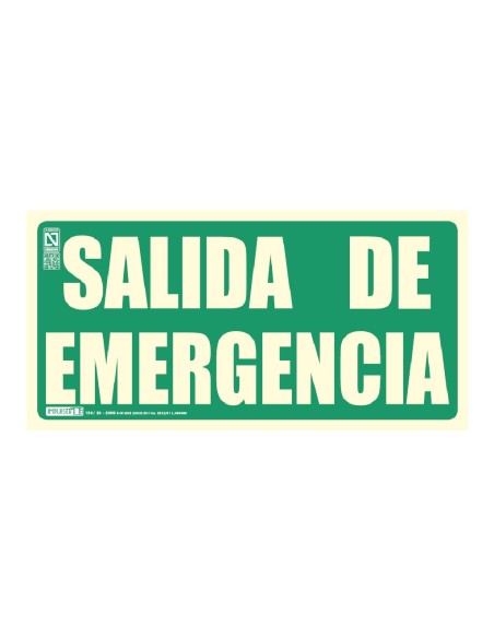 Implaser EV273N Sinal de Emergência de Saída 29.7x14.8cm