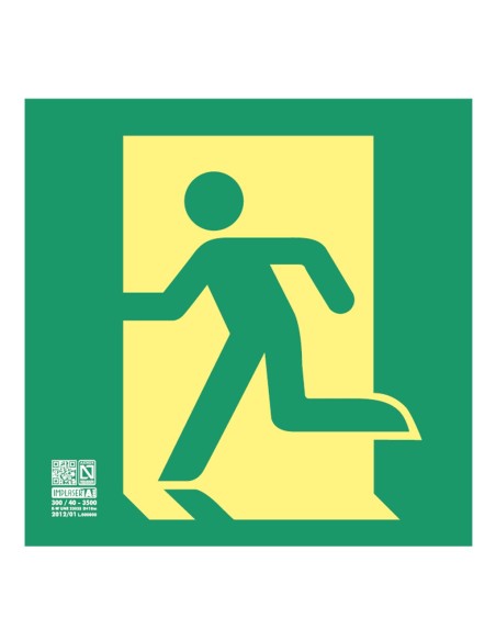 Supraser EV368L Sinal de saída à esquerda em 21x21cm