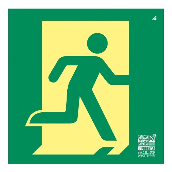 Implaser EV369L Sinal de classe direita em 21x21cm