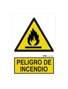 Implaser AD01-A4 Sinal Danger Fire 29.7x21cm