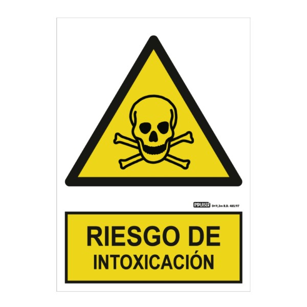 Comprar IMPLASER AD03-A4 Señal riesgo de intoxicación 29,7x21cm AD03-A4