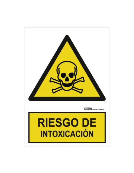 Comprar IMPLASER AD03-A4 Señal riesgo de intoxicación 29,7x21cm AD03-A4