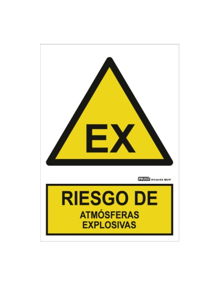Comprar IMPLASER AD28-A4 Señal riesgo de atmósferas explosivas 29,7x21cm AD28-A4
