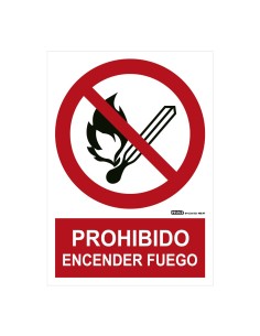 Comprar IMPLASER PR02-A4 Señal prohibido encender fuego 29,7x21cm PR02-A4