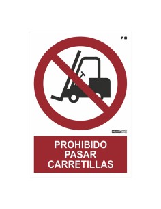 Comprar IMPLASER PR06-A4 Señal prohibido pasar carretillas 29,7x21cm PR06-A4
