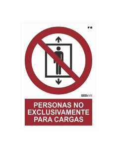 Comprar IMPLASER PR09-A4 Señal Personas NO exclusivamente para cargas 29,7x21cm PR09-A4
