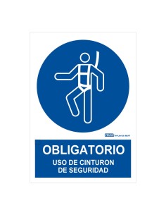 Comprar IMPLASER OB02-A4 Señal obligatorio uso de cinturon de seguridad 29,7x21cm OB02-A4