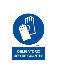 Implaser Ob04-A4 Sinal Obrigatório usando luvas 29.7x21cm