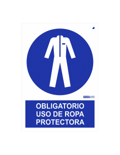 Implaser Ob29-A4 Obrigatório Sinal Uso de roupas de proteção 29,7x21cm