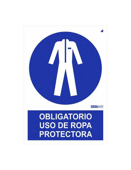 Comprar IMPLASER OB29-A4 Señal obligatorio uso de ropa protectora 29,7x21cm OB29-A4
