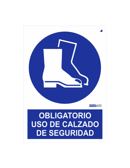 Comprar IMPLASER OB30-A4 Señal obligatorio uso de calzado de seguridad 29,7x21cm OB30-A4