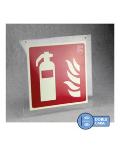 Comprar IMPLASER SMA210210 Soporte de metacrilato transparente (1 cara) para techo con orificios 210x210mm. No incluye señales S