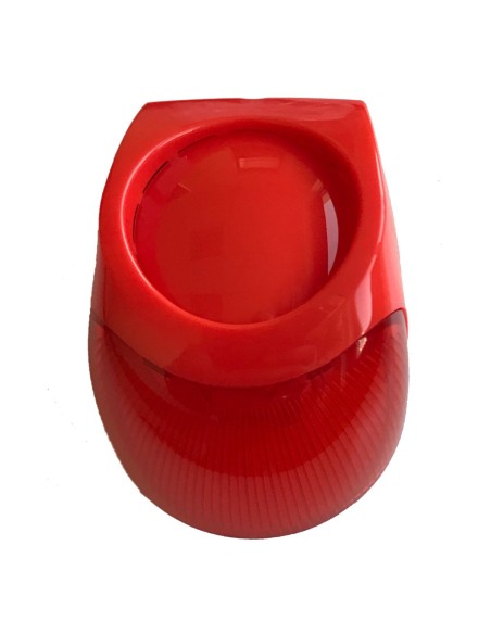 Teletek SF50 Sirene convencional de fogo para interior com flash vermelho