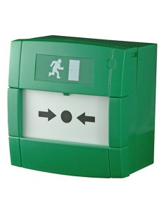 Notificador M3A-G000SG-K013-13 Outbrush de emergência. Verde