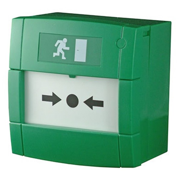 Notificador M3A-G000SG-K013-13 Outbrush de emergência. Verde