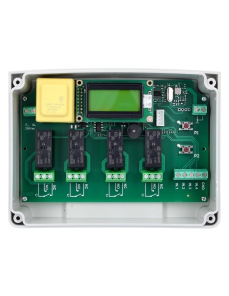 Comprar CDVI SEL2641R433-XPL4V Receptor RF 433MHz de 4 relés con display LCD - 100 transmisores SEL2641R433-XPL4V