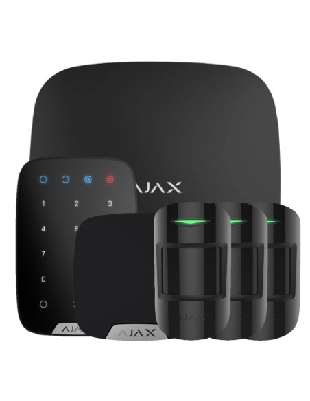 Comprar AJAX HUBKIT-RENOVE-BL1 Ajax HubKit Renove negro. Hub + 3 MotionProtect + KeyPad + HomeSiren HUBKIT-RENOVE-BL1