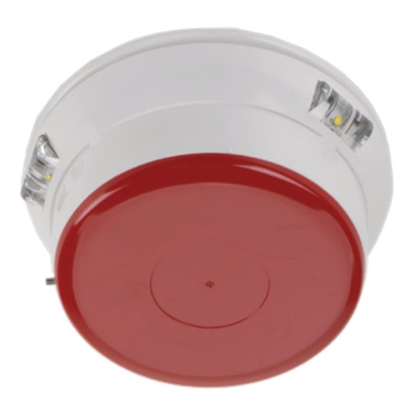 Comprar INIM WSB1021 Base de sirena+LED rojo VAD vía radio bidireccional serie FireVibes. Color blanco WSB1021