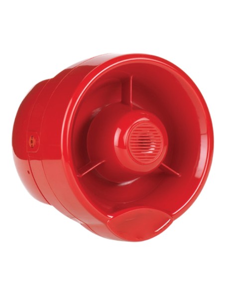 Comprar INIM WS2010RE Sirena de pared vía radio bidireccional serie FireVibes. Color rojo WS2010RE