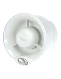 Comprar INIM WS2020WE Sirena de pared+LED blanco VAD vía radio bidireccional serie FireVibes. Color blanco WS2020WE