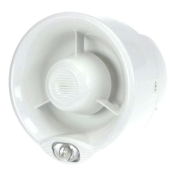 Comprar INIM WS2020WE Sirena de pared+LED blanco VAD vía radio bidireccional serie FireVibes. Color blanco WS2020WE