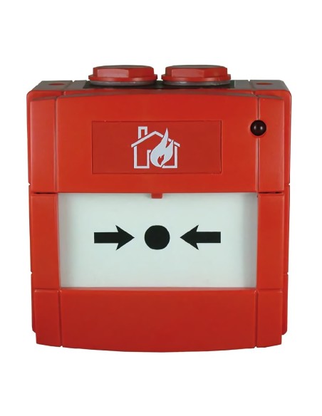 Notifier W3A-rb000sg-stck-01 Botão convencional de alarme. Entre em contato com NA ou NC. Ip67. Cor vermelha. Não inclui a tampa