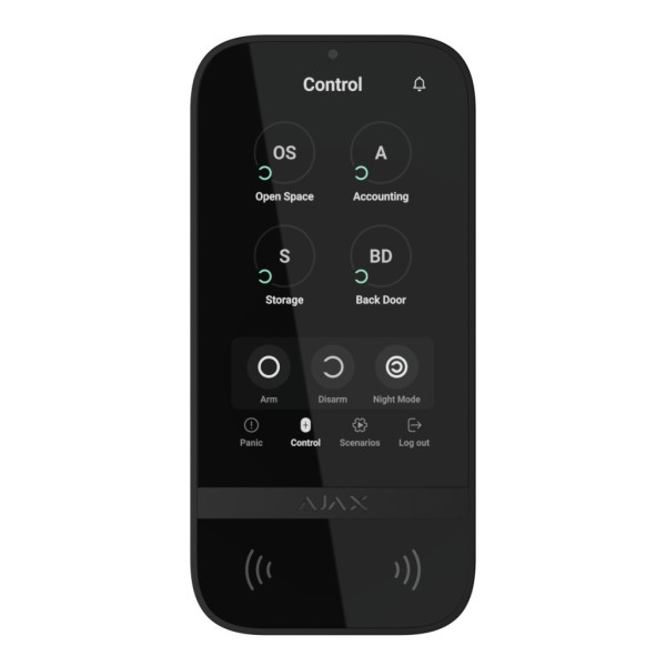 Comprar AJAX KEYPAD-TOUCH-BL Ajax KeyPad TouchScreen. Teclado Táctil con Lector Inalámbrico. Color Negro KEYPAD-TOUCH-BL