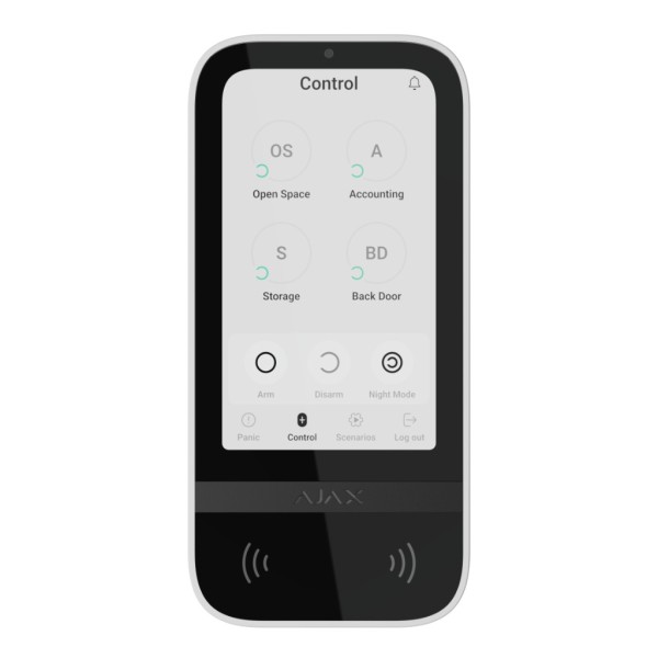 Comprar AJAX KEYPAD-TOUCH-WH Ajax KeyPad TouchScreen. Teclado Táctil con Lector Inalámbrico. Color Blanco KEYPAD-TOUCH-WH