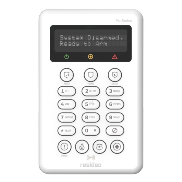 Resideo ProsixLCDKP-UE Wireless LCD Teclado Paseries