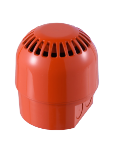 A sirene TCC-0001 comercial Kidde é para uso em atmosferas explosivas. Cor vermelha. Ip66