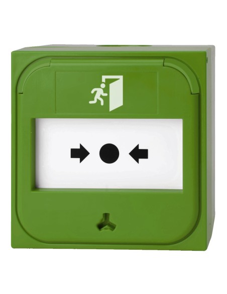 Comprar KIDDE COMMERCIAL NC-MC-0-G Pulsador manual inteligente convencional 0?. Color Verde NC-MC-0-G