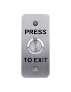 Pushbutton de saída estreita RTEAS CDVI em aço inoxidável. Montagem de superfície