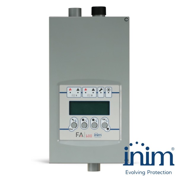 Inim FA100 / 1 1 Sistema de sucção de canal baseado em tecnologia de luz dupla