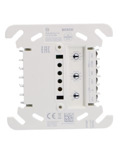 Módulo analógico Bosch FLM-420-RLV1-D de uma saída de relé para montagem do trilho DIN com adaptador