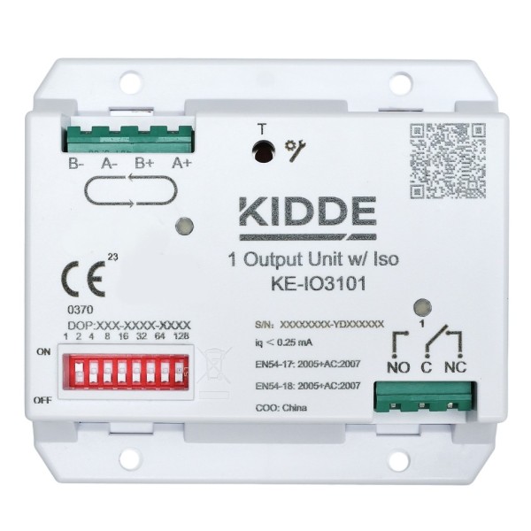 Kidde ke-io3101 kidde. Módulo de 1 saída de relé para sistemas analógicos da Série Excelência