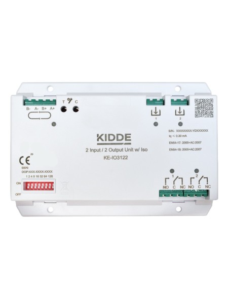 Acheter KIDDE KE-IO3122 KIDDE. Module 2 entrées / 2 sorties pour systèmes analogiques de la série Excellence.