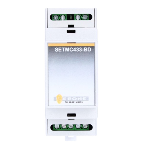 CDVI SetMC433BD Transmissor RF para montagem do trilho DIN. 4 canais