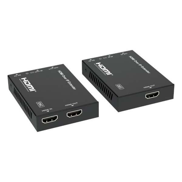 Drutp DR-UTP-HDMI-IP Extender HDMI no IP com saída de loop de 150m (codificador-decodificador). Inclui alimentador