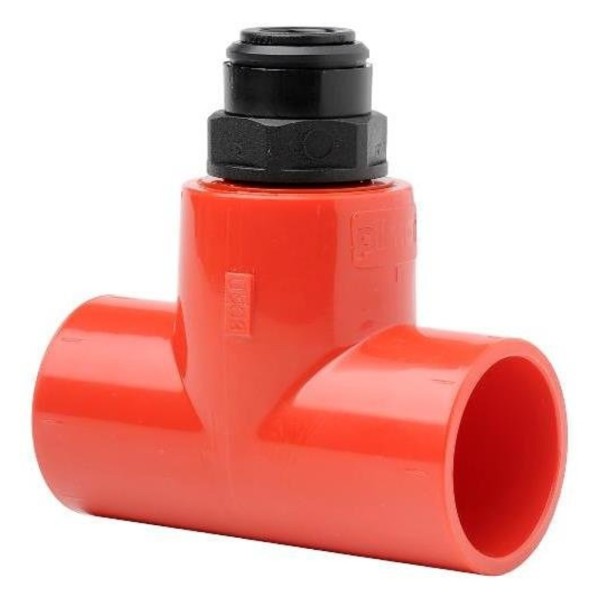 Notifier Pip-016 DHA Bifurcation em "T" Ø25mm com adaptador de tubo capilar Ø10mm. Pack 10u