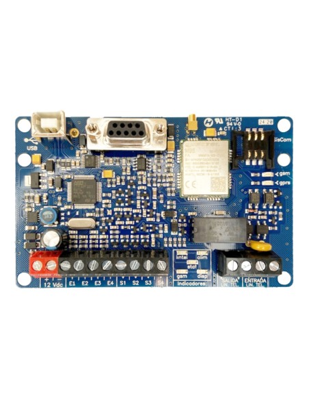 GL-SEGURANÇA SISCOM-S / F-A / V Transmissor de Alarme Universal GSM-GPRS. Alimentação de 12V. Inclui antena