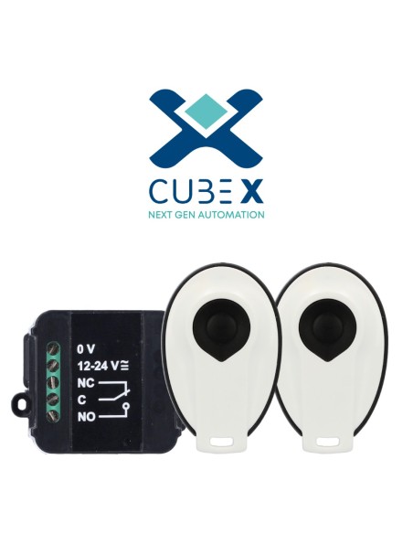 Kit de rádio sem fio CDVI CUMEKIT. Inclui 1 receptor e 2 transmissores