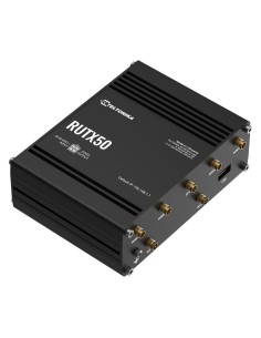 Acheter TELTONIKA RUTX50 TELTONIKA. Routeur 5G multi-réseau double SIM, 5 ports Gigabit, Wi‑Fi, GPS, USB, E/S alarme, 9–50 Vcc, 