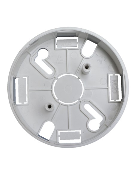 Acessório base convencional comercial de NC-BA-SM-W de Kidde. Montagem de superfície. Cor branca