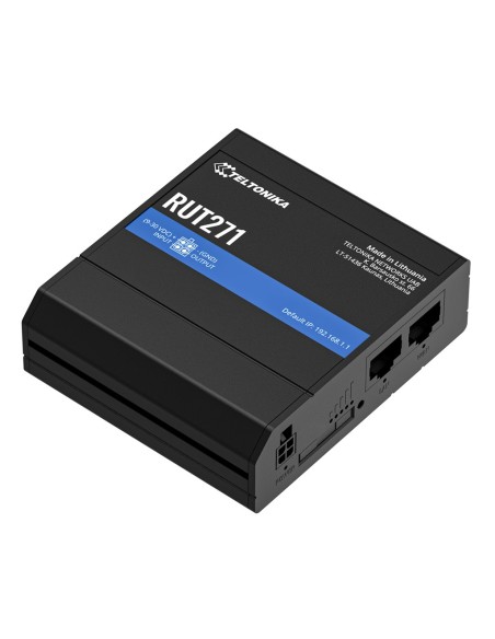 Comprar TELTONIKA RUT271 Router Teltonika Industrial 5G 1xSIM Wi-Fi4 2xRJ45 1xDigital I/O RUT271