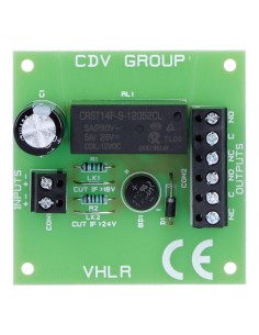 Acheter CDVI VHLR CDVI. Module relais universel 12/24 Vcc à double contact inverseur (C/NO/NC), au format compact idéal pour aut