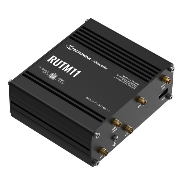 Comprar TELTONIKA RUTM11 Router Teltonika Industrial 4G LTE 2xSIM Wi-Fi5 4xRJ45 Gigabit GPS USB 1xDigital I/O RUTM11