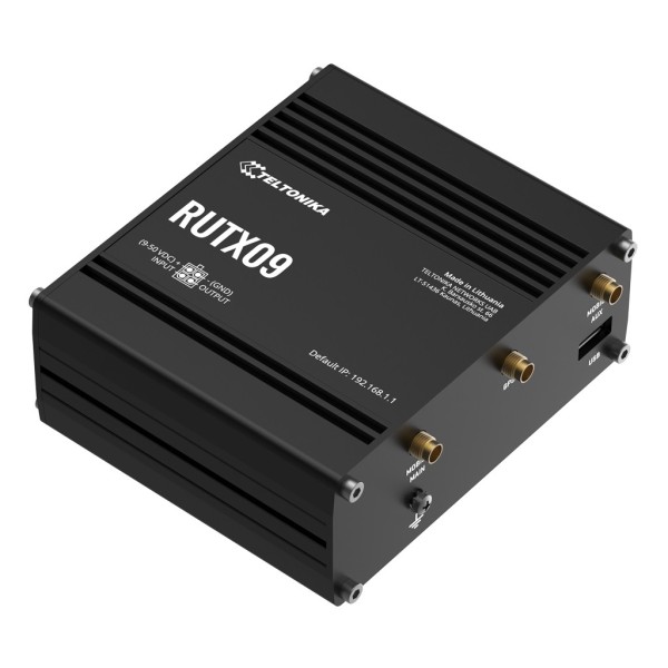 Comprar TELTONIKA RUTX09 Router Teltonika Industrial 4G LTE 2xSIM 4xRJ45 Gigabit GPS USB 1x Digital I/O RUTX09
