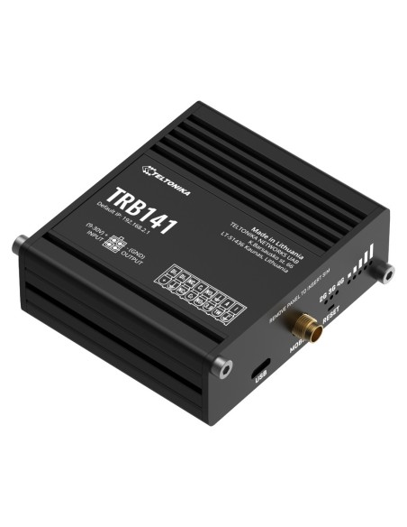 Teltonika TRB141 Gateway Teltonika Industrial 4G LTE 1XSIM Múltiplo I / O USB