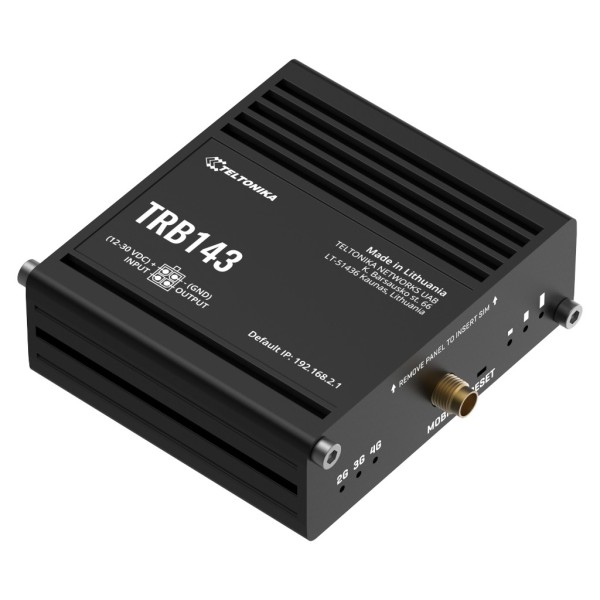 Comprar TELTONIKA TRB143 Gateway Teltonika Industrial 4G LTE 1xSIM 1xRJ45 Gigabit 1xDigital I/O M-Bus TRB143